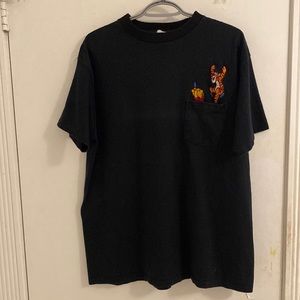 Disney Large Men’s Black shirt- Featuring Winnie and Tigger